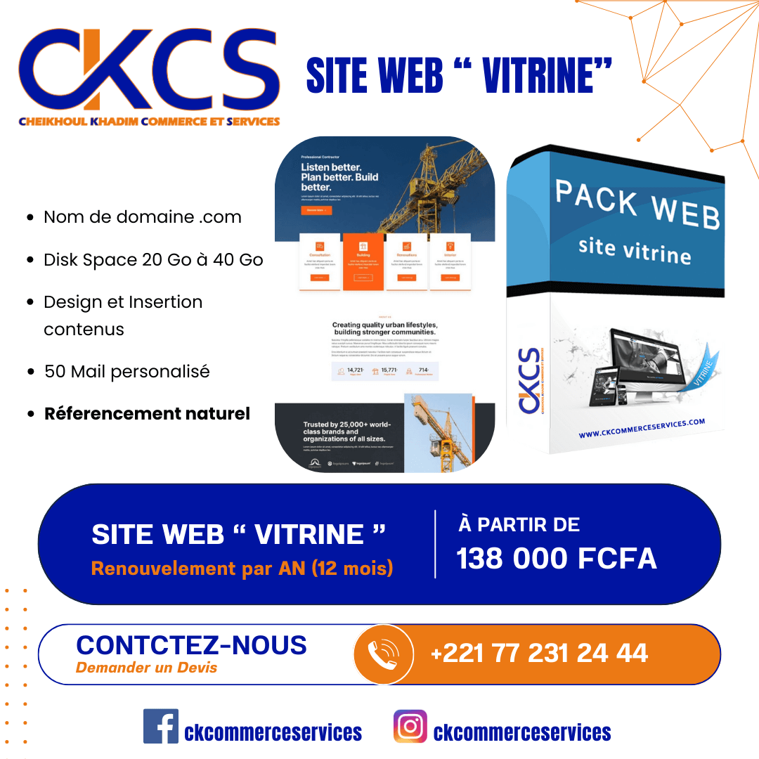 ckcs-service web site vitrine